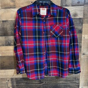 Levi's Men's Vibrant Plaid Button Down Shirt